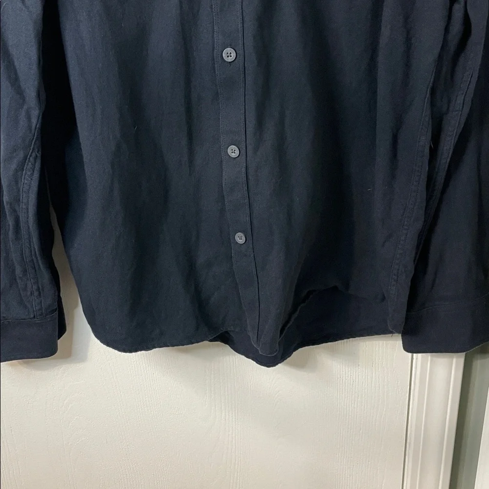 KUIU Navy Men’s Like New Wool Cotton Blend Button-Up Long Sleeve Textured Large - Picture 6 of 12
